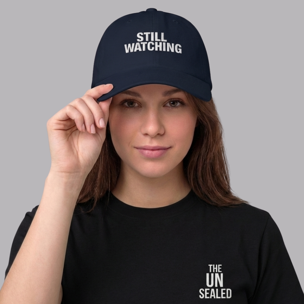 The UnSealed™ "Still Watching" Statement Cap – Minimal Streetwear Hat