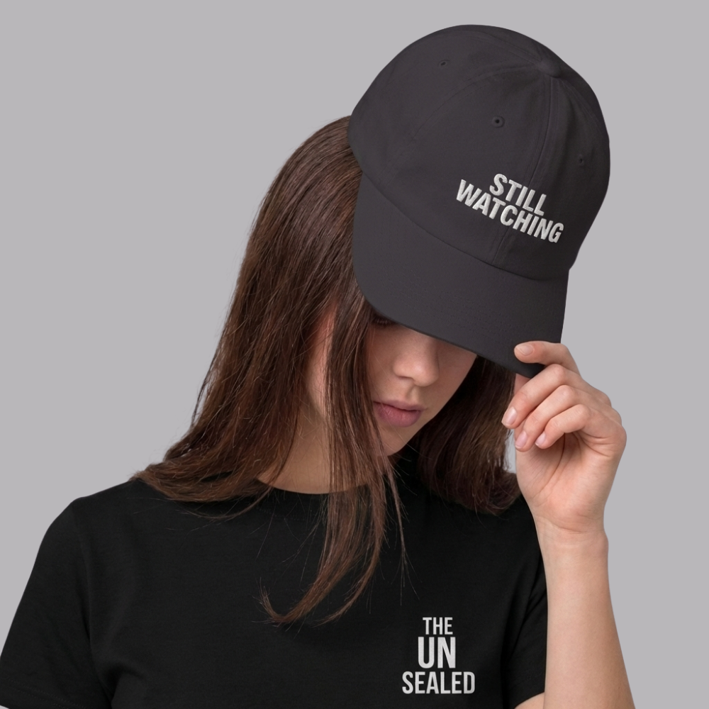 The UnSealed™ "Still Watching" Statement Cap – Minimal Streetwear Hat