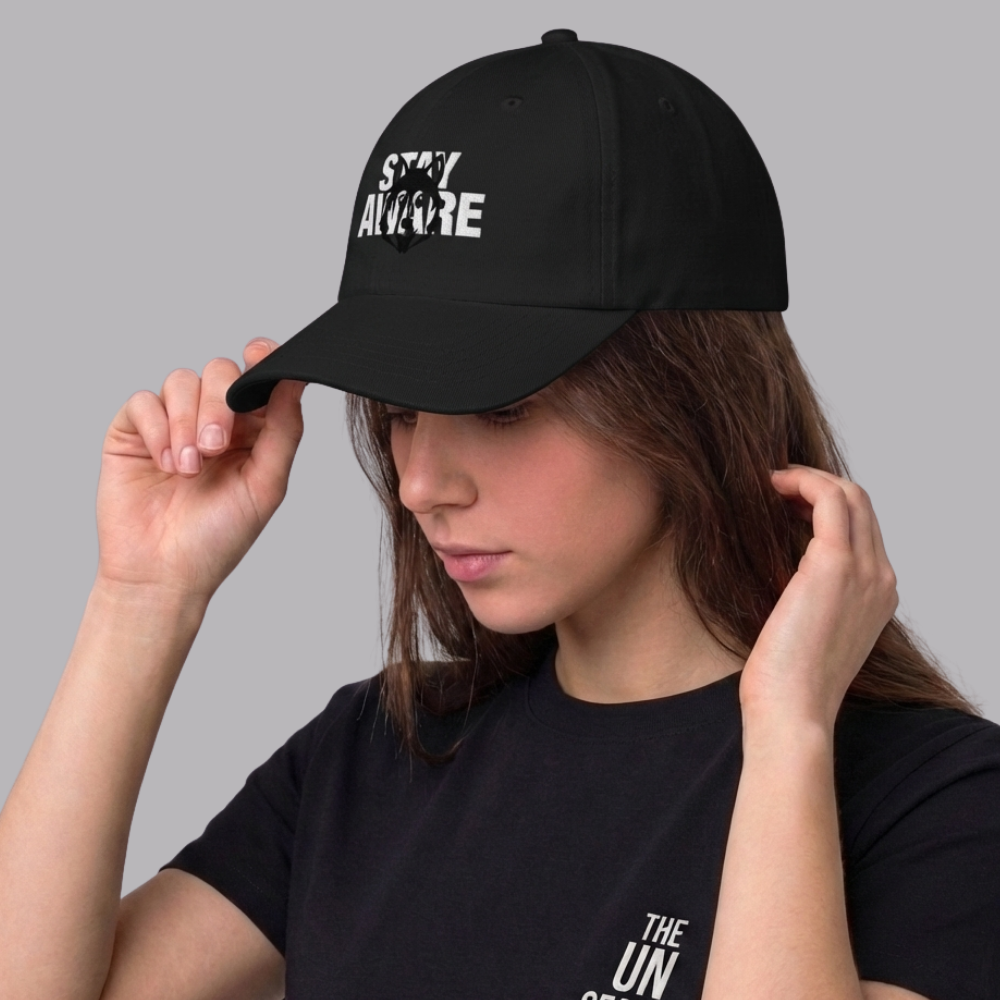 The UnSealed™ "Stay Aware" Statement Cap – Minimal Streetwear Hat
