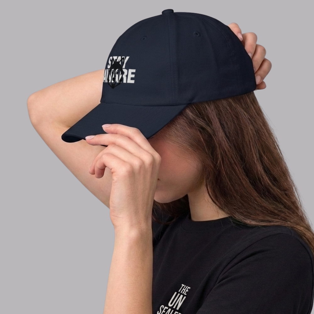 The UnSealed™ "Stay Aware" Statement Cap – Minimal Streetwear Hat