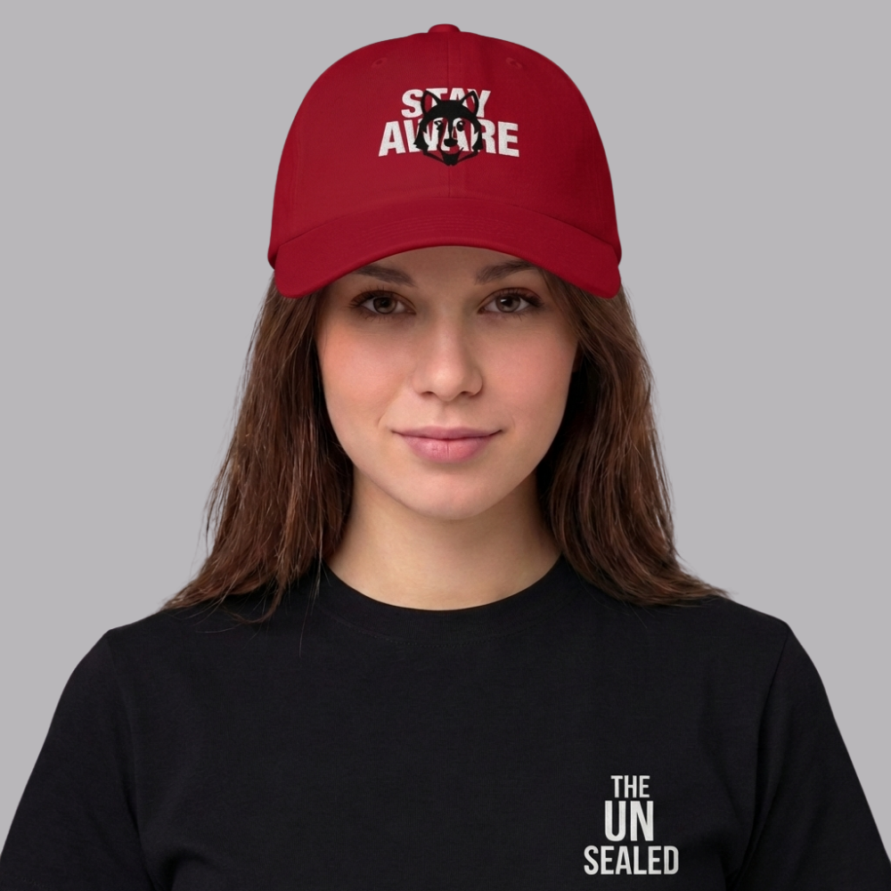 The UnSealed™ "Stay Aware" Statement Cap – Minimal Streetwear Hat