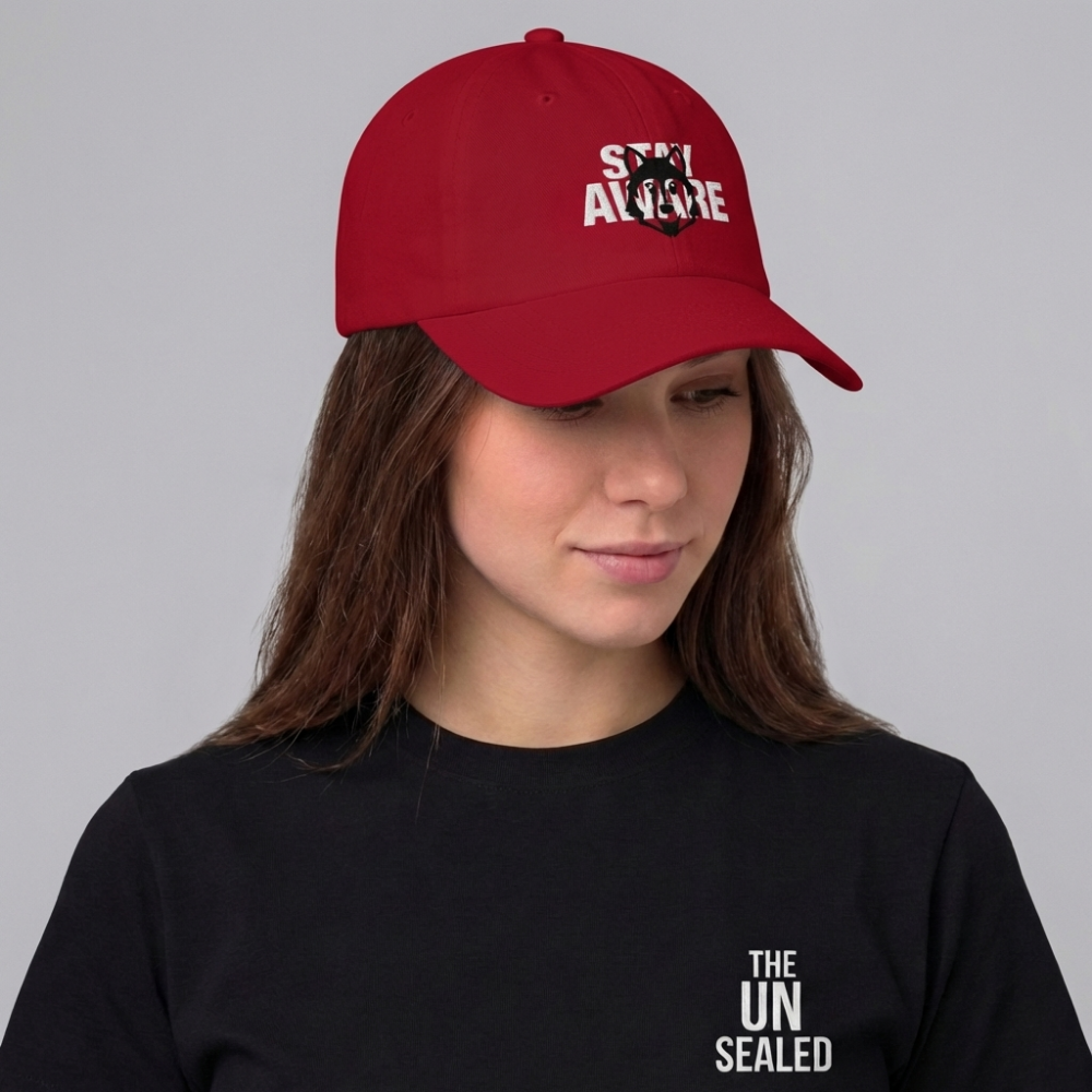 The UnSealed™ "Stay Aware" Statement Cap – Minimal Streetwear Hat