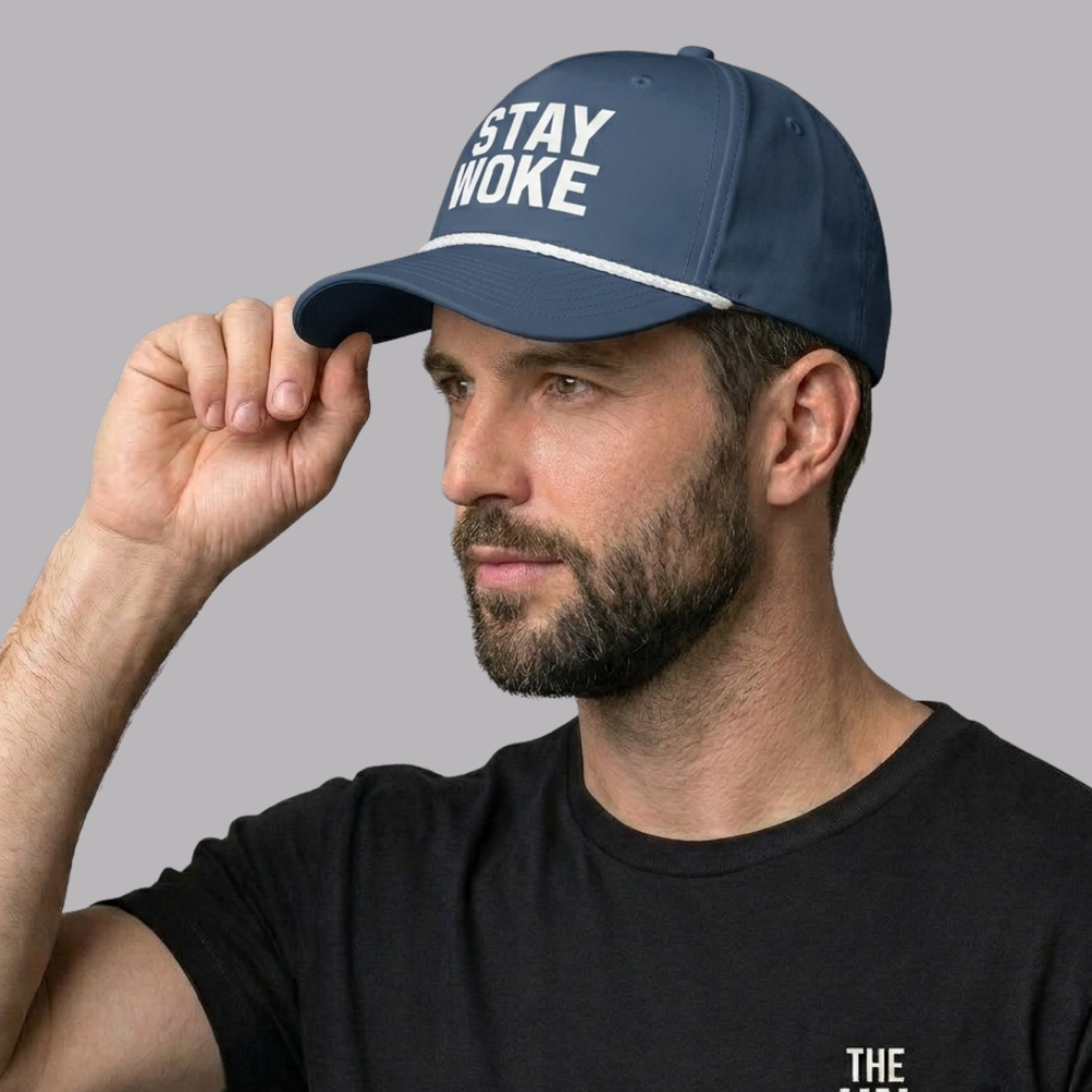 The Unsealed™ "Stay Woke" Printed Cap – Classic Streetwear Hat with Bold Message