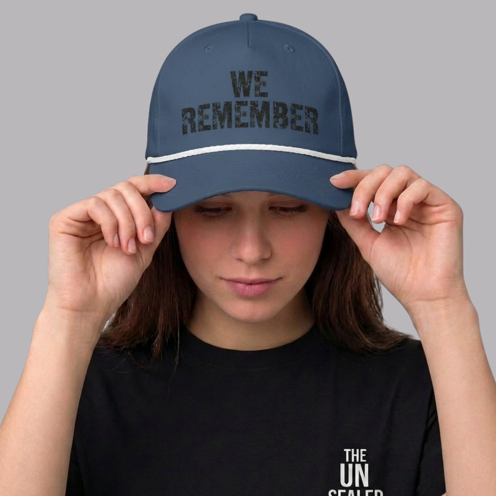 The UnSealed™ "We Remember" Classic Rope Cap – Bold Statement Streetwear Hat