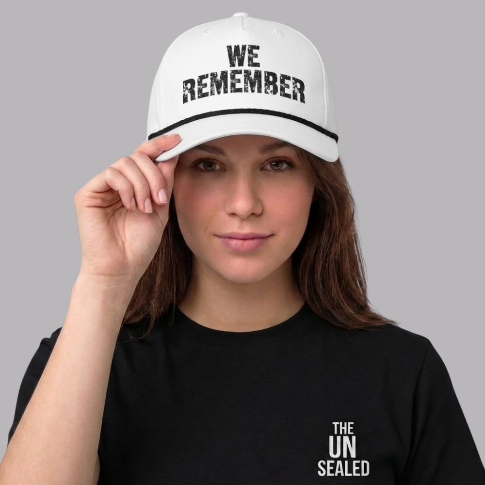 The UnSealed™ "We Remember" Classic Rope Cap – Bold Statement Streetwear Hat