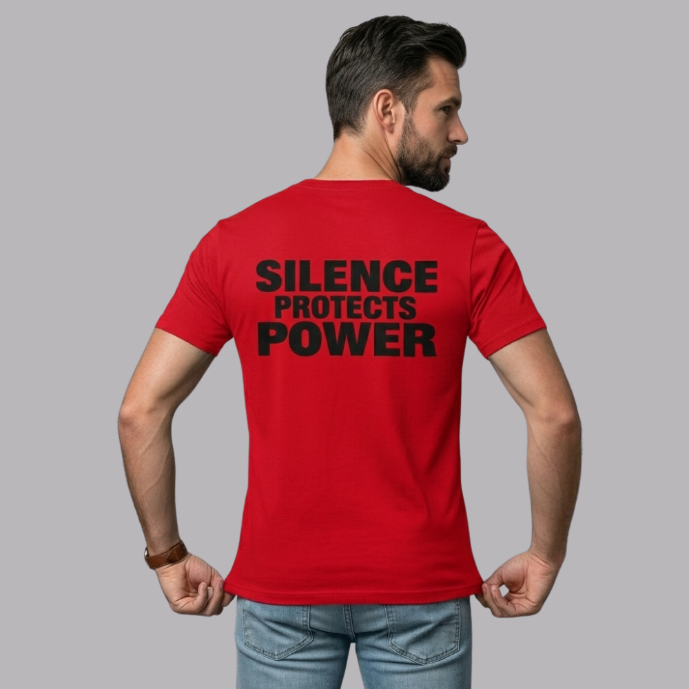 The UnSealed™ "Silence Protects Power" Graphic Tee – Minimal Streetwear T-Shirt