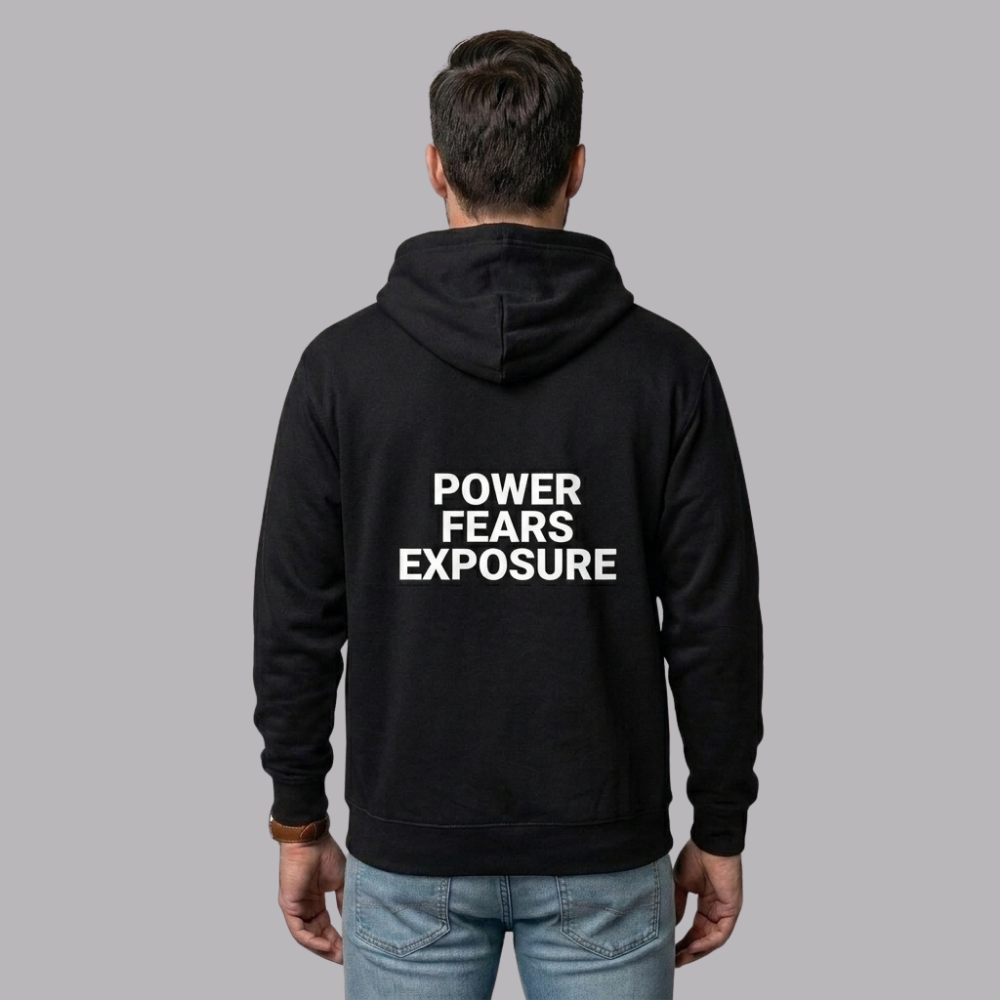 The UnSealed™ "Power Fears Exposure" Statement Hoodie – Premium Streetwear Pullover