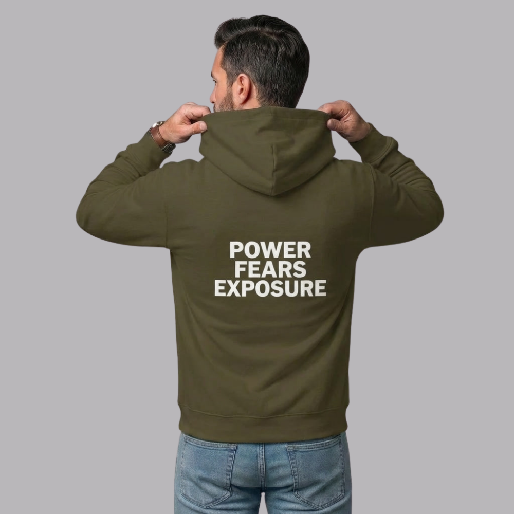 The UnSealed™ "Power Fears Exposure" Statement Hoodie – Premium Streetwear Pullover