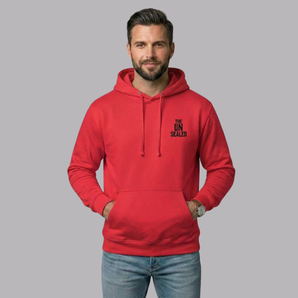 The UnSealed™ "Silence Protects Power" Unisex Premium Pullover Hoodie – Classic Streetwear Hoodie with Bold Message