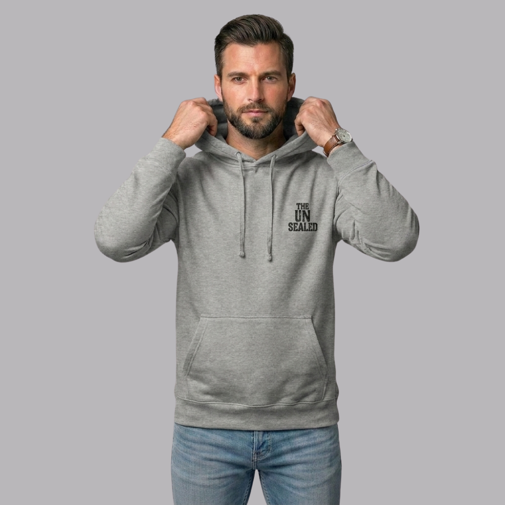 The UnSealed™ "Silence Protects Power" Unisex Premium Pullover Hoodie – Classic Streetwear Hoodie with Bold Message