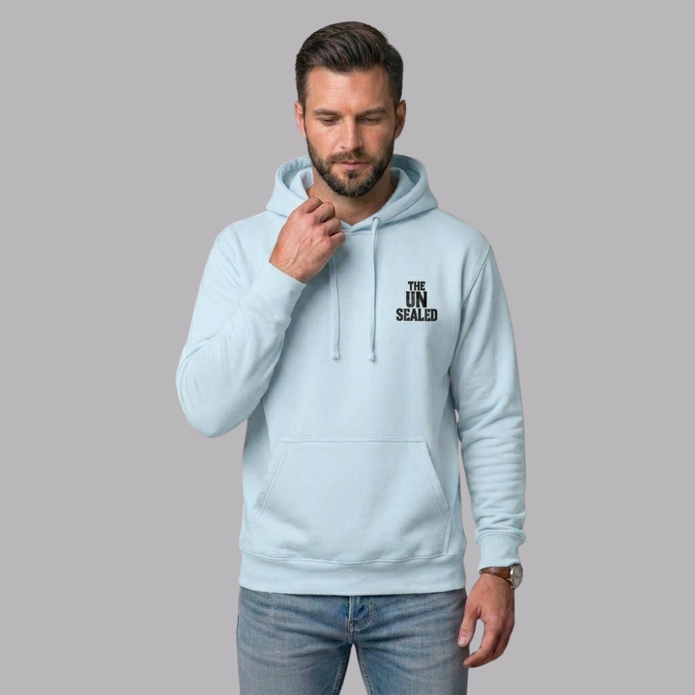 The UnSealed™ "Silence Protects Power" Unisex Premium Pullover Hoodie – Classic Streetwear Hoodie with Bold Message